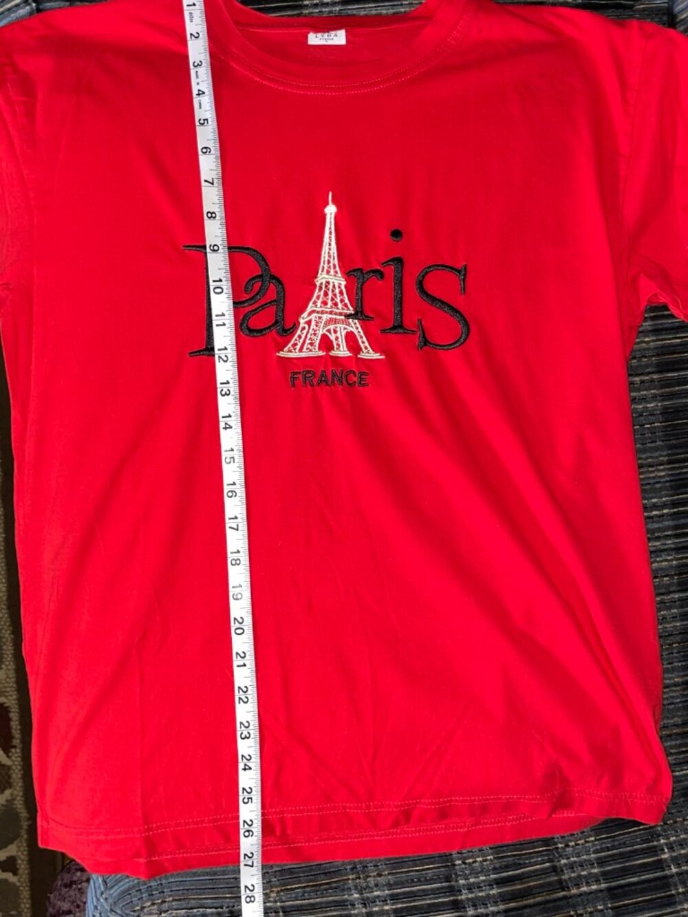 Paris Embroidered Tee - Picture 7 of 7